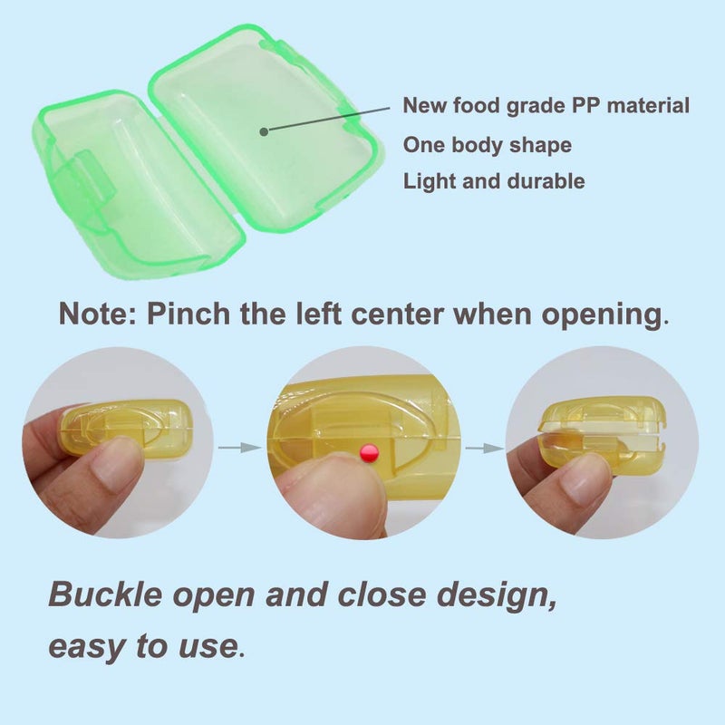 V-TOP 20 Pack Travel Toothbrush Head Covers, Portable Toothbrush Pod Caps Case Protector for Home and Outdoor - Image 3